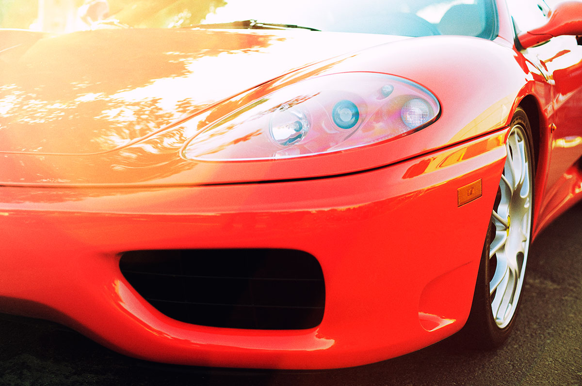 Red Ferrari 360 Sunrise car photo from Burbbble