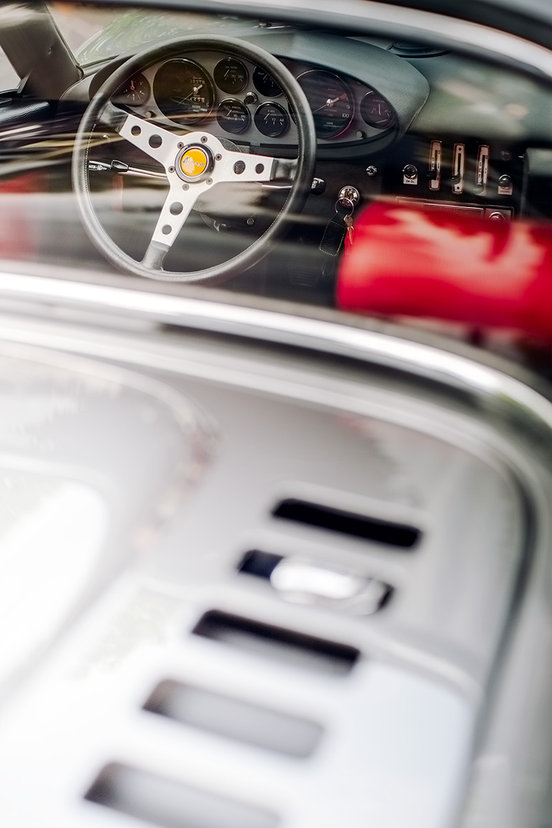 Silver Dino 246 GT Dash built by Ferrari