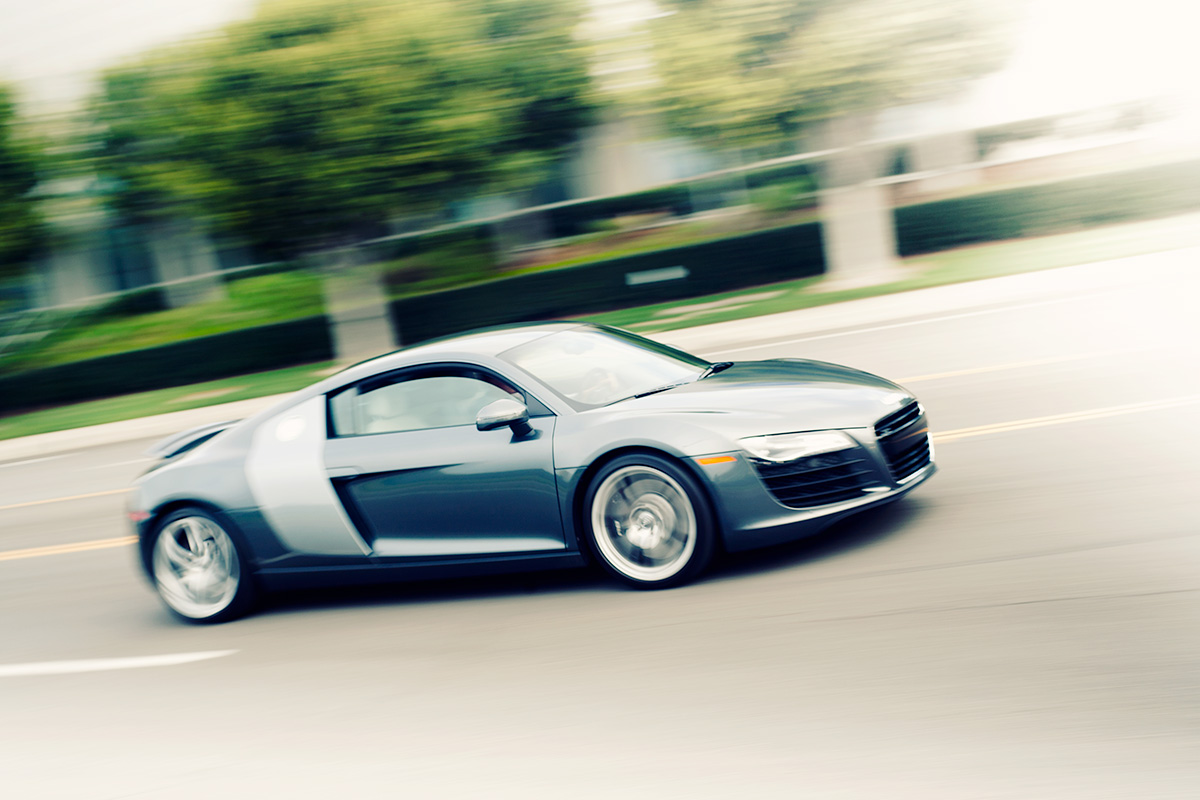 Audi R8 motion car photo from burbbble